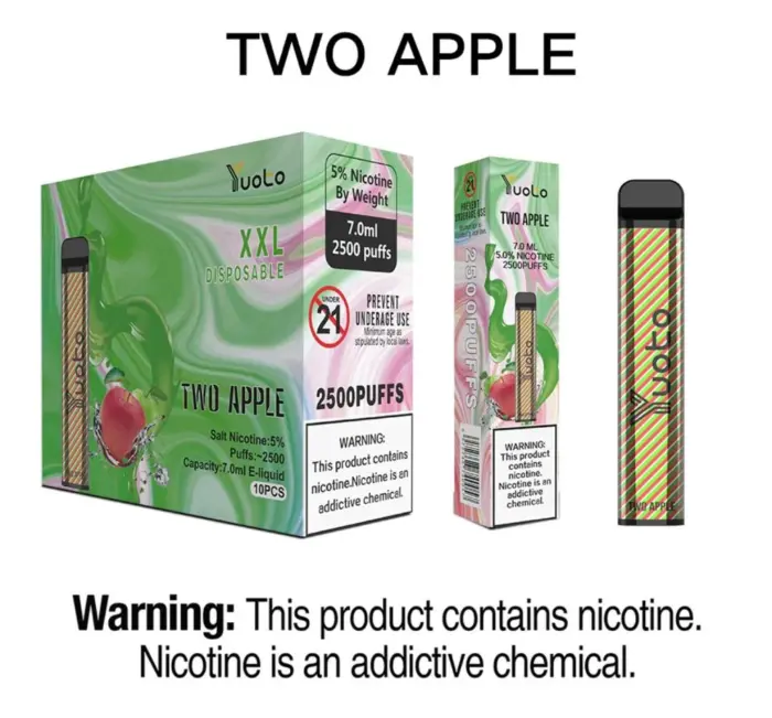 Yuoto Xxl Disposable Vape 2500 Puffs Uae