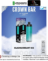 al fakher blackcurrant ice crown bar 8000 puffs (big cloud)