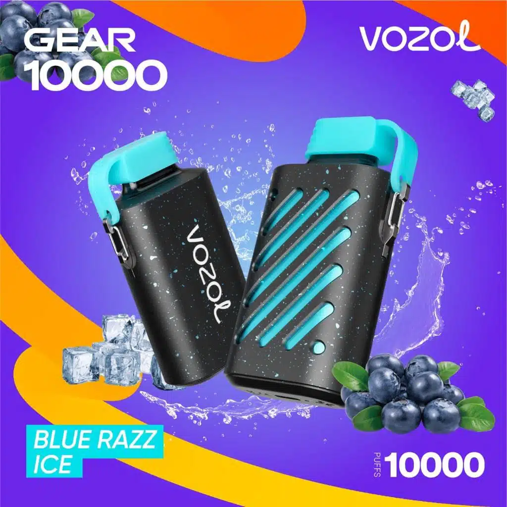 Vozol Gear 10000 Puffs Blue Razz Ice Vozol Gear 10000 Puffs Blue Razz Ice