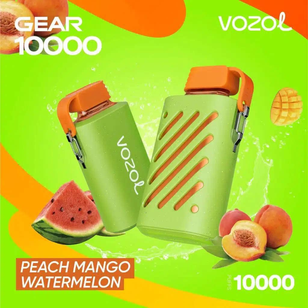 Vozol Gear 10000 Puffs Peach Mango Watermelon Disposable Vozol Gear 10000 Puffs Peach Mango Watermelon Disposable