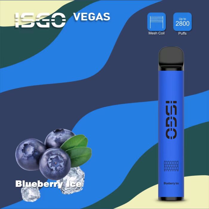 New Isgo Vegas Disposable Vape 2800 Puffs Blueberry