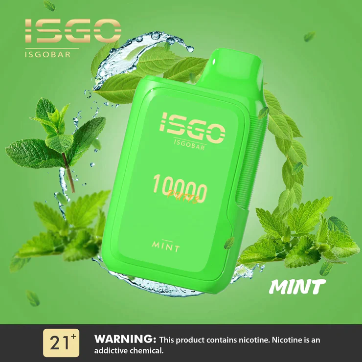 ISGO BAR 10000 Puffs Disposable Vape Mint Isgo Bar 10000 Puffs Disposable Vape Mint