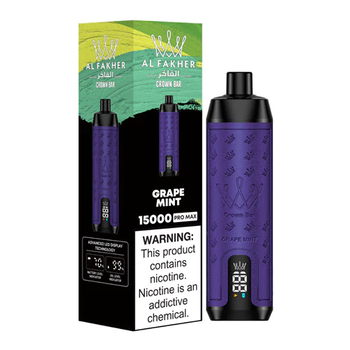 al-fakher_crown_bar-15000-grape-mint-disposable_vape_device_1024x1024@2x Al Fakher 15000 Puffs Vape Grape Mint