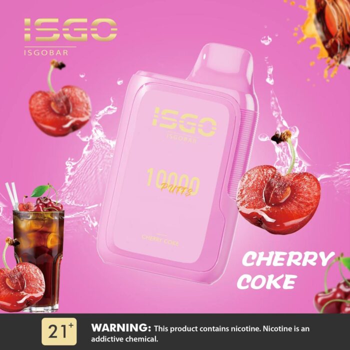 Isgo Bar 10000 Puffs Disposable Vape Cherry Coke