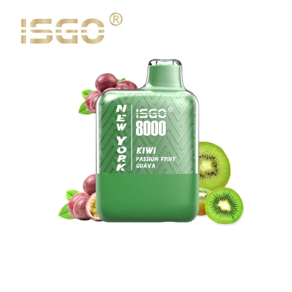 ISGO New York 8000 Puffs Kiwi Passion Fruit Guava Isgo New York 8000 Puffs Kiwi Passion Fruit Guava