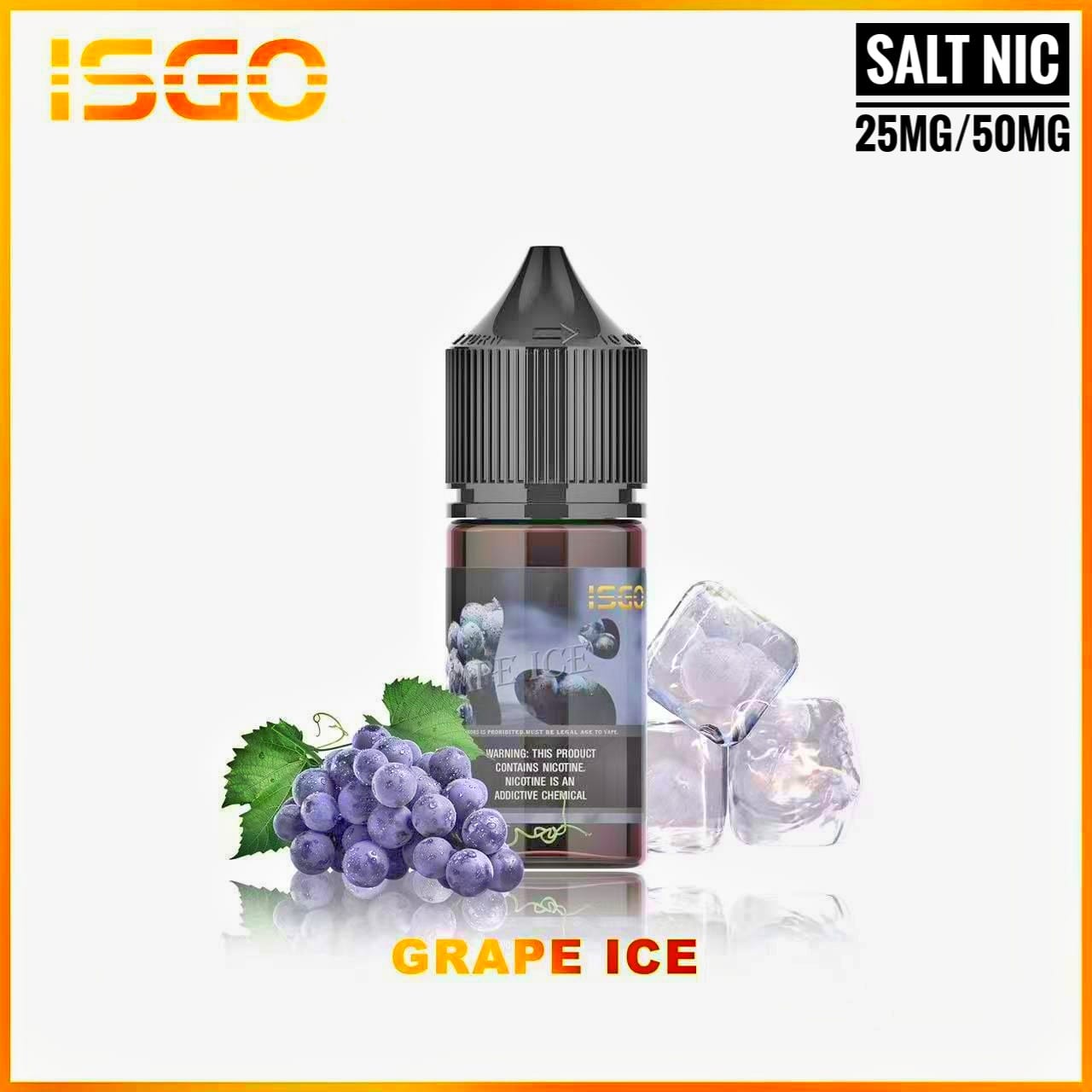 Isgo-30ml-Saltnic-Grape-Ice Isgo Liquid 30Ml 25/50Mg Grape Ice