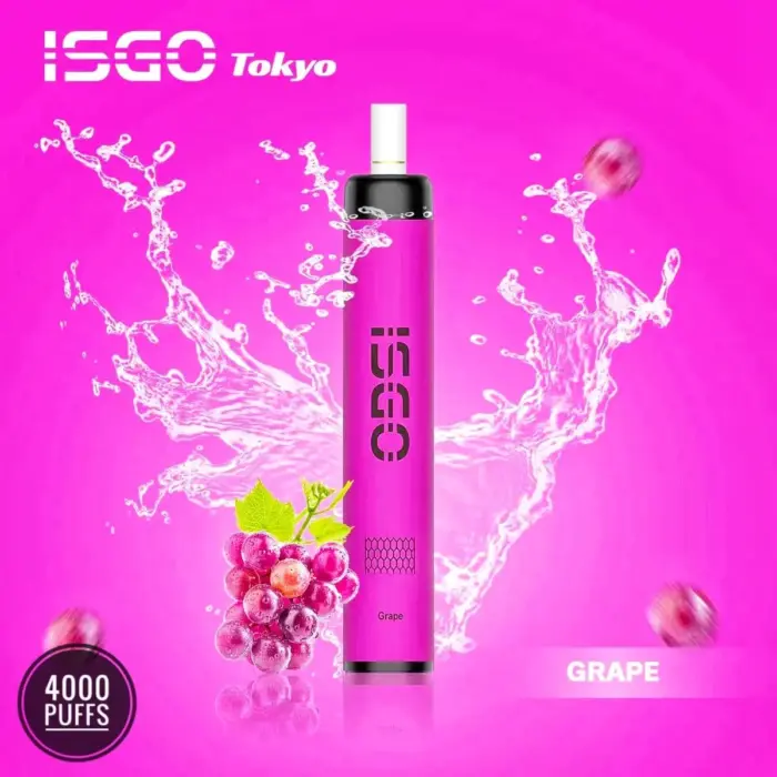 New Isgo Tokyo 4000 Puffs Grape