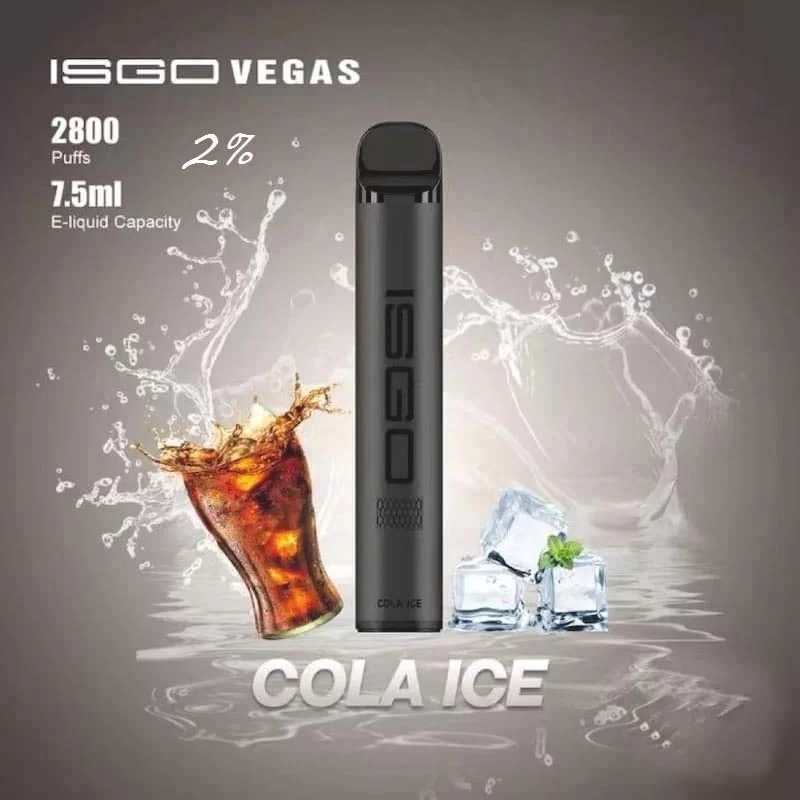 NEW ISGO VEGAS Vape 2800 Puffs Cola Ice New Isgo Vegas Vape 2800 Puffs Cola Ice