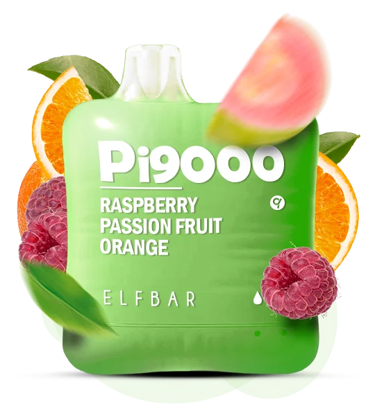 ElfBar Pi9000 Vape Raspberry Passion Fruit Orange Elfbar Pi9000 Vape Raspberry Passion Fruit Orange