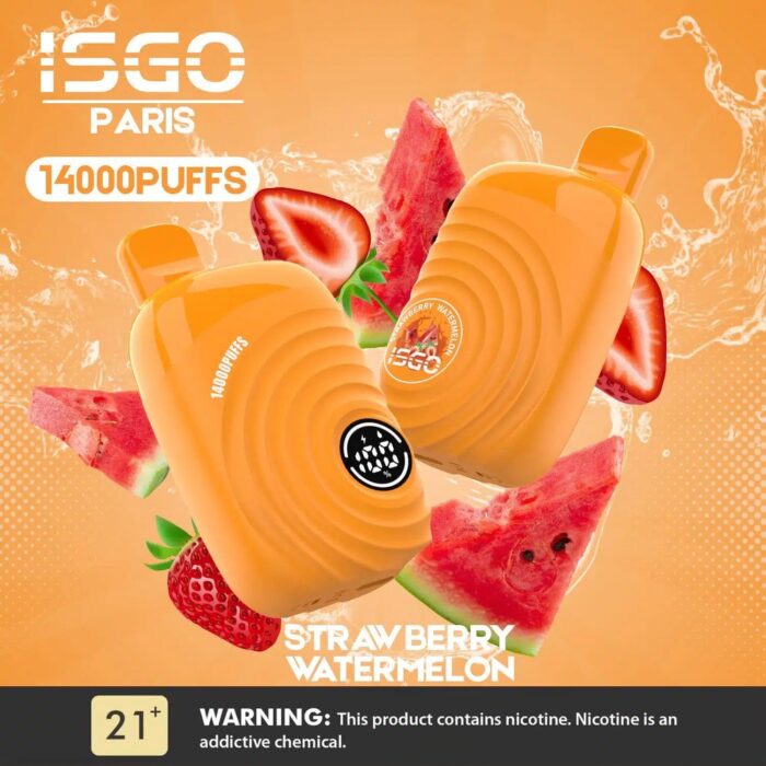 Isgo Paris 14000 Puffs Vape Strawberry Watermelon