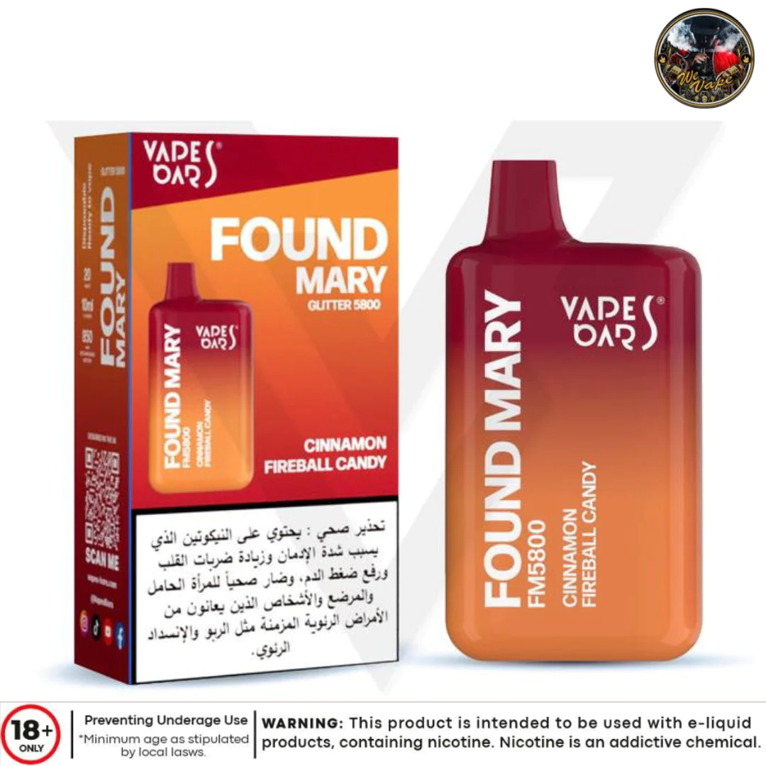 Vape Bar Found Mary FM5800 20mg vape Cinnamon Fireball Candy Vape Bar Found Mary Fm5800 20Mg Vape Cinnamon Fireball Candy