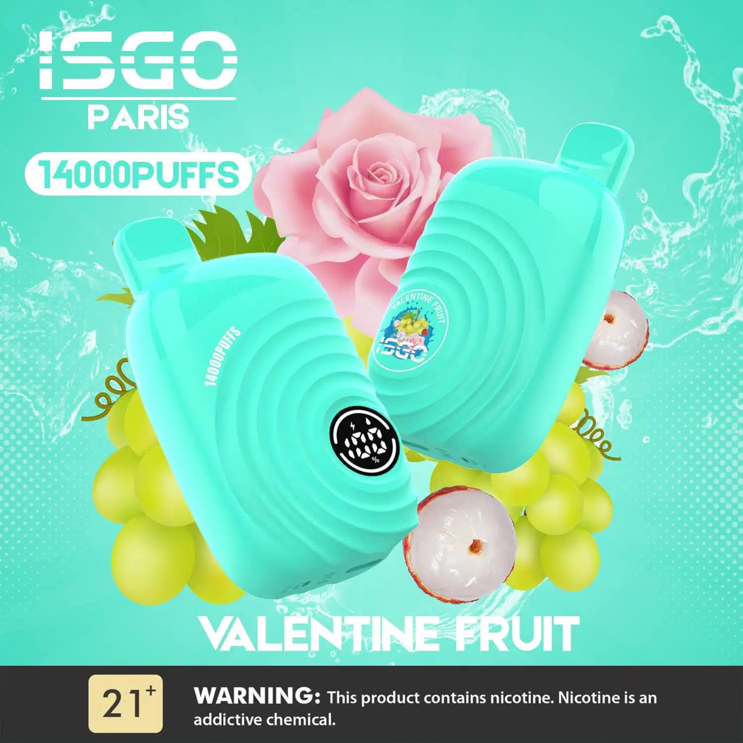 ISGO Paris 14000 Puffs Vape Valentine Fruit Isgo Paris 14000 Puffs Vape Valentine Fruit