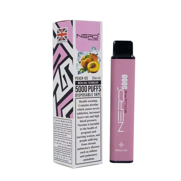 nerd-square-peach-ice-20mg-ml-5000-puffs Nerd Square 5000 Puffs Vape Peach Ice