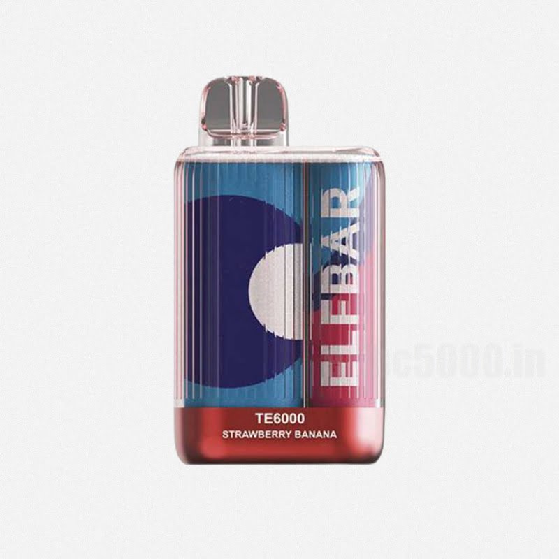 Elf Bar TE6000 Vape Strawberry Banana Elf Bar Te6000 Vape Strawberry Banana