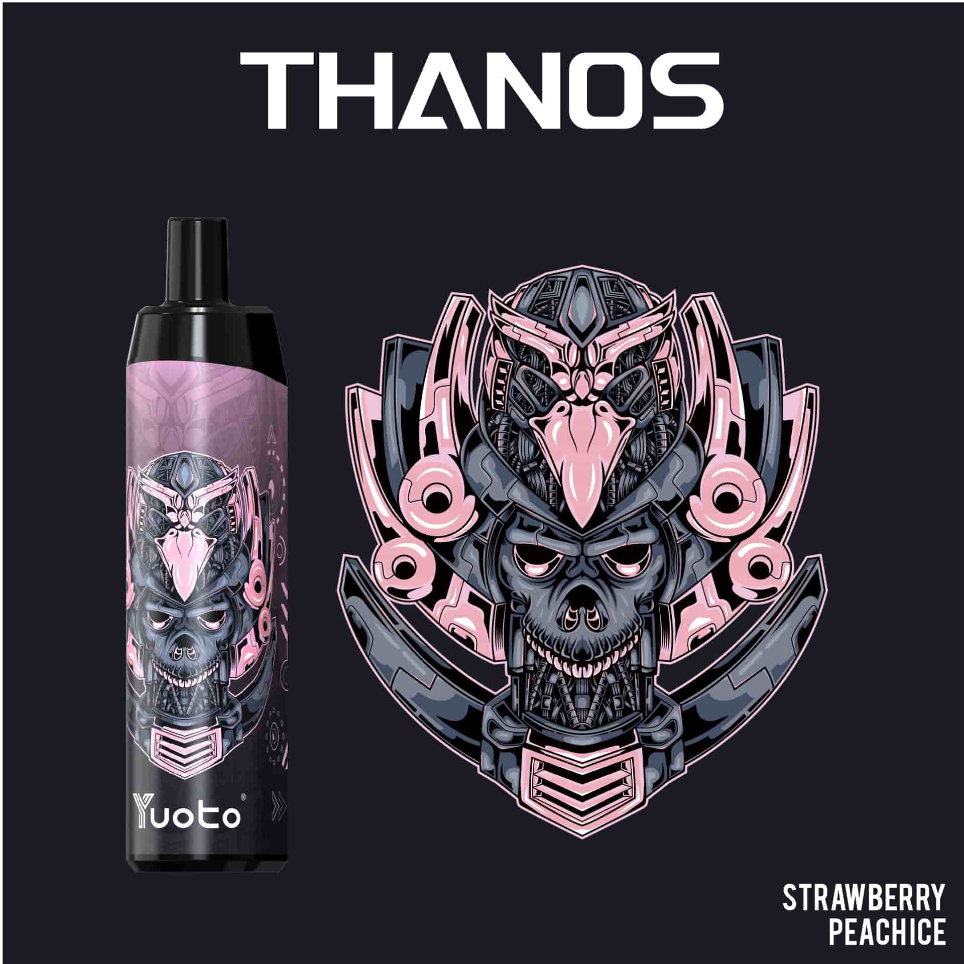 Yuoto Thanos Vape 5000 Puffs Strawberry Peach Ice Yuoto Thanos Vape 5000 Puffs Strawberry Peach Ice