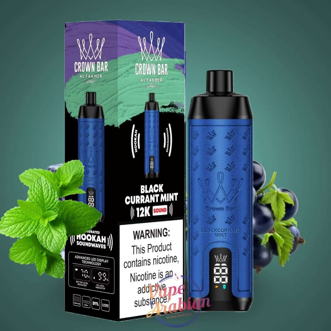 Al Fakher 12000 Puffs Black Currant Mint Al Fakher 12000 Puffs Black Currant Mint