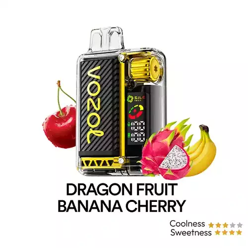 VOZOL VISTA 20000 PUFFS DRAGON FRUIT BANANA CHERRY Vozol Vista 20000 Puffs Dragon Fruit Banana Cherry