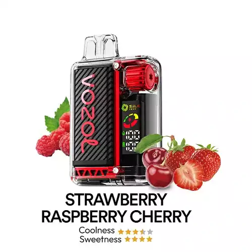 VOZOL VISTA 20000 PUFFS STRAWBERRY RASPBERRY CHERRY Vozol Vista 20000 Puffs Strawberry Raspberry Cherry