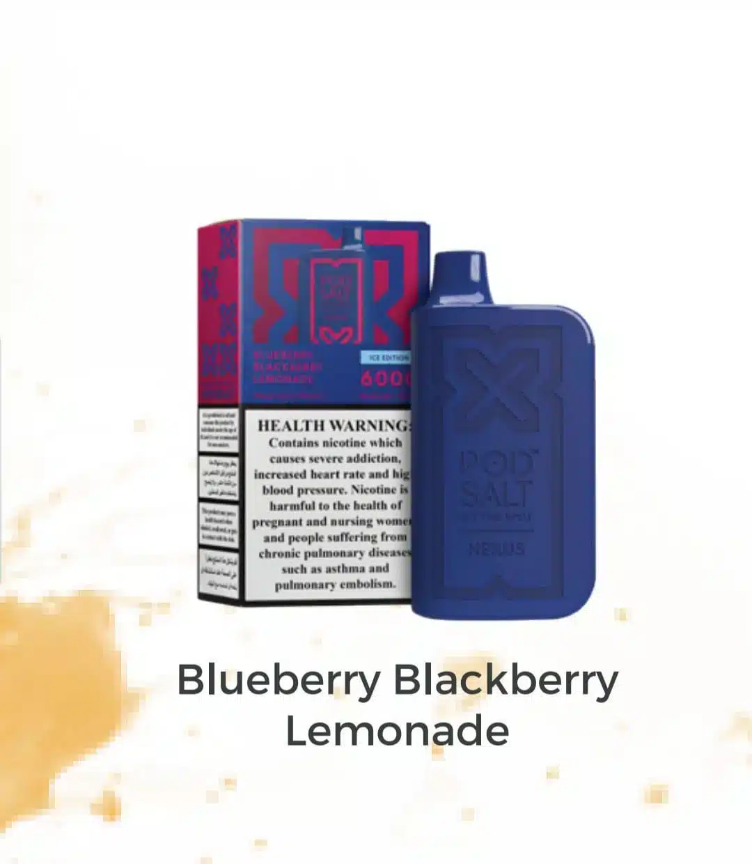 NEXUS 6000 PUFFS Blueberry Blackberry Lemonade Nexus 6000 Puffs Blueberry Blackberry Lemonade