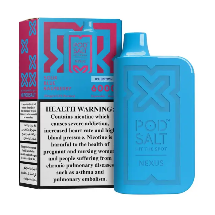 NEXUS 6000 PUFFS Sour Blue Raspberry Nexus 6000 Puffs Sour Blue Raspberry